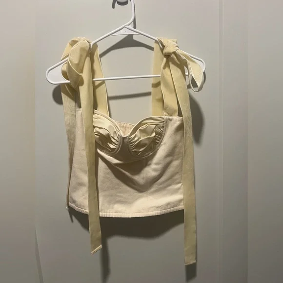 🛑SOLD🛑 Orseund Iris Canvas Bustier Tie Top - Picture 7 of 12